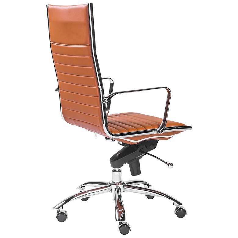 Image 7 Dirk Cognac High Back Adjustable Swivel Office Chair more views