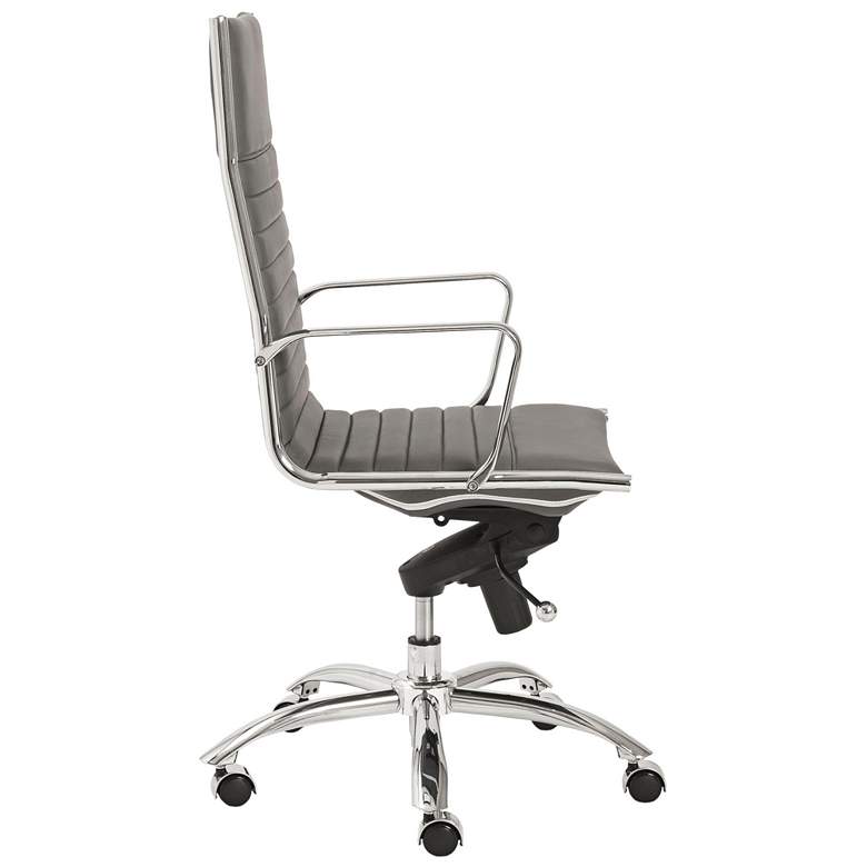Image 4 Dirk Gray Leatherette High Back Adjustable Modern Office Chair more views