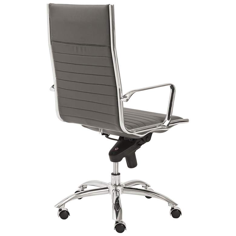 Image 5 Dirk Gray Leatherette High Back Adjustable Modern Office Chair more views