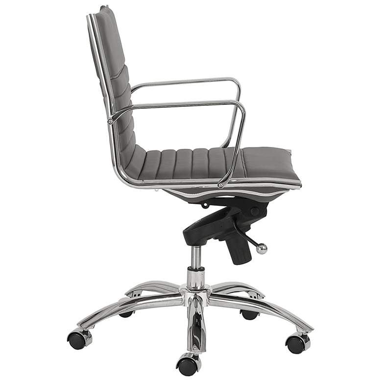 Image 4 Dirk Gray Low Back Adjustable Swivel Office Chair more views
