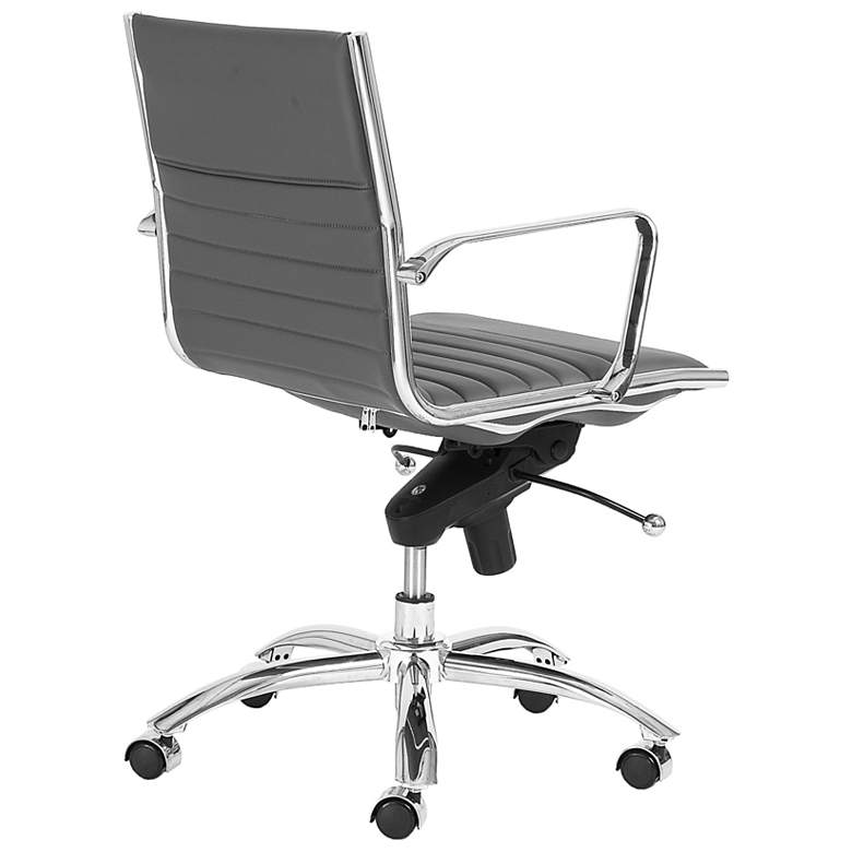 Image 5 Dirk Gray Low Back Adjustable Swivel Office Chair more views