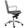 Dirk Gray Velvet Fabric Adjustable Swivel Office Chair