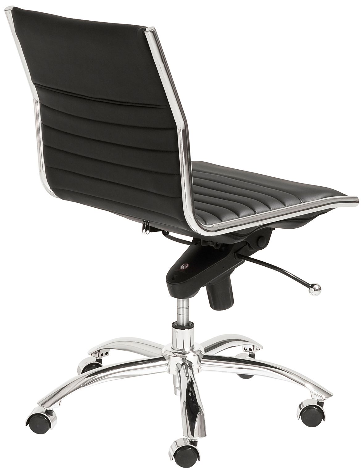 Thumbnail4 of Dirk Low Back Armless Black Office Chair more views
