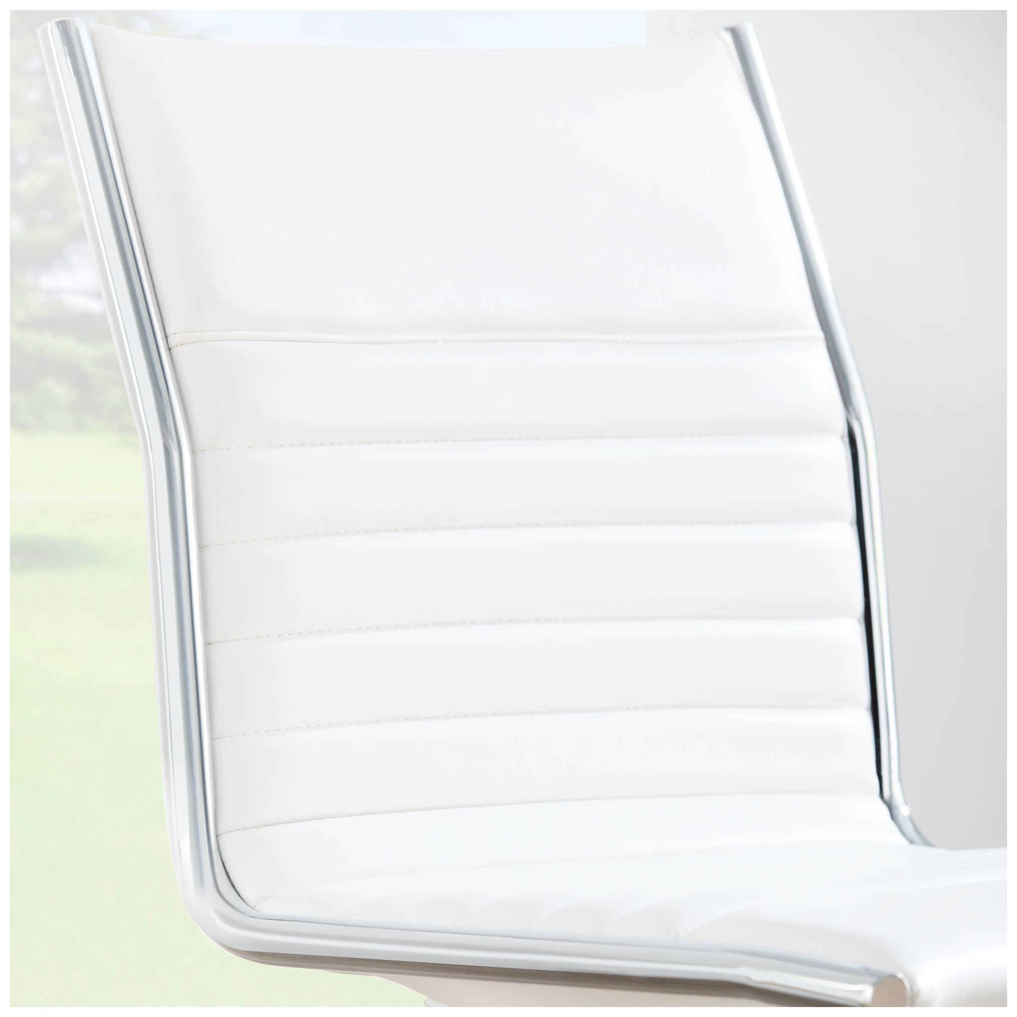 Image 7 Dirk Low Back Armless White Office Chair more views