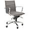 Dirk Low-Back Gray and Chrome Office Chair