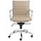 Dirk Taupe Leatherette Low Back Adjustable Office Chair