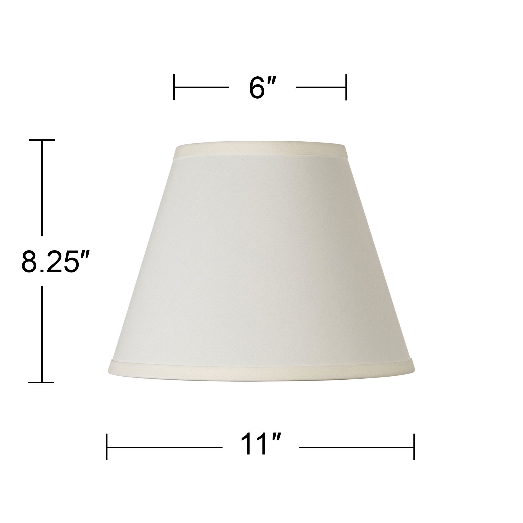 Image 2 Disa Clay Sandstone Linen Empire Lamp Shade 6x11x8.25 (Spider) more views