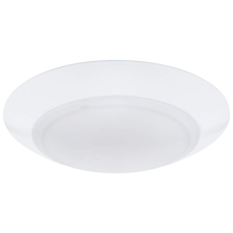 Image 1 Disc 1.25"H x 7.5"W 1-Light Flush Mount in White