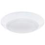 1_Disc 1.25"H x 7.5"W 1-Light Flush Mount in White