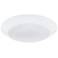 Disc 1.25"H x 7.5"W 1-Light Flush Mount in White