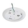4_Disc 1.25"H x 7.5"W 1-Light Flush Mount in White more views