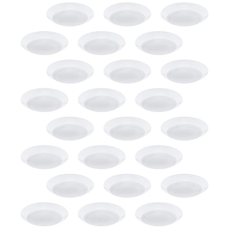 Image 1 Disc 1.25"H x 7.5"W 1-Light Flush Mount in White