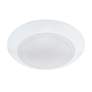 2_Disc 1.25"H x 7.5"W 1-Light Flush Mount in White more views