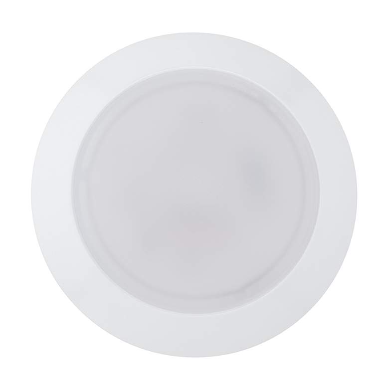 Image 3 Disc 1.25"H x 7.5"W 1-Light Flush Mount in White more views