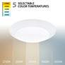 5_Disc 1.25"H x 7.5"W 1-Light Flush Mount in White more views