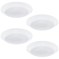 Disc 1.25"H x 7.5"W 1-Light Flush Mount in White