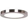 Disc 5 1/2" Wide Brushed Steel Round LED Ceiling Light