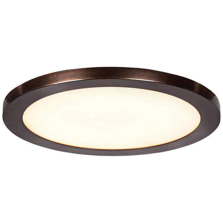 Image 2 Disc 7 1/2" Wide Bronze Round LED Ceiling Light