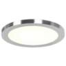 Disc 9 1/2" Wide Brushed Steel Round LED Ceiling Light