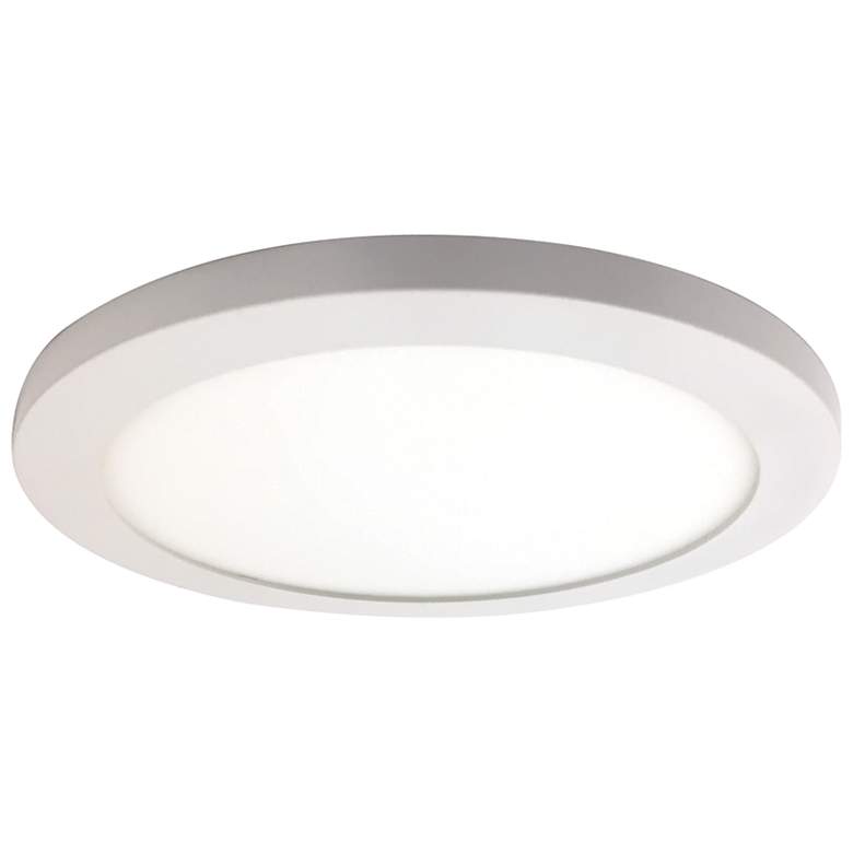 Image 1 Disc - LED Round Flush Mount - Small - White Finish - Acrylic Lens