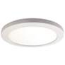 Disc - LED Round Flush Mount - Small - White Finish - Acrylic Lens