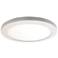 Disc - LED Round Flush Mount - Small - White Finish - Acrylic Lens