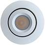 Disco 2" Wide White Metal Round LED Cabinet Downlight