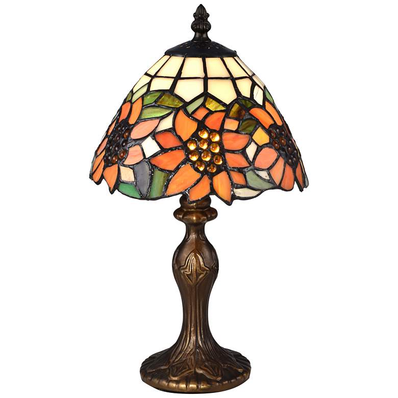 Image 2 Discovery 14 inchH Bronze Tiffany-Style Accent Table Lamp