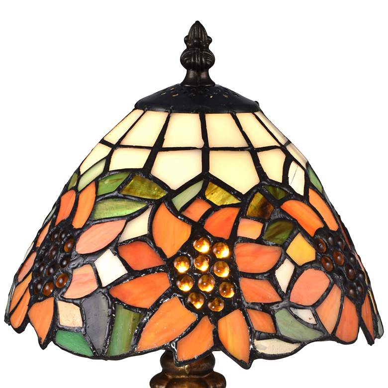 Image 4 Discovery 14 inchH Bronze Tiffany-Style Accent Table Lamp more views