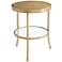Discovery 20" Wide Fern Pattern Round Accent Table