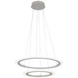 Discovery 23 3/4&quot; Wide Silver 2-Tier LED Pendant Light