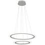 Discovery 23 3/4" Wide Silver 2-Tier LED Pendant Light