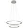 Discovery 23 3/4" Wide Silver 2-Tier LED Pendant Light
