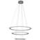 Discovery 31 1/4" Wide Silver 3 Ring LED Pendant Light