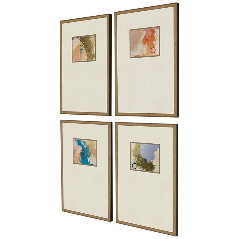 Image 4 Discovery I 25" High 4-Piece Giclee Framed Wall Art Set more views
