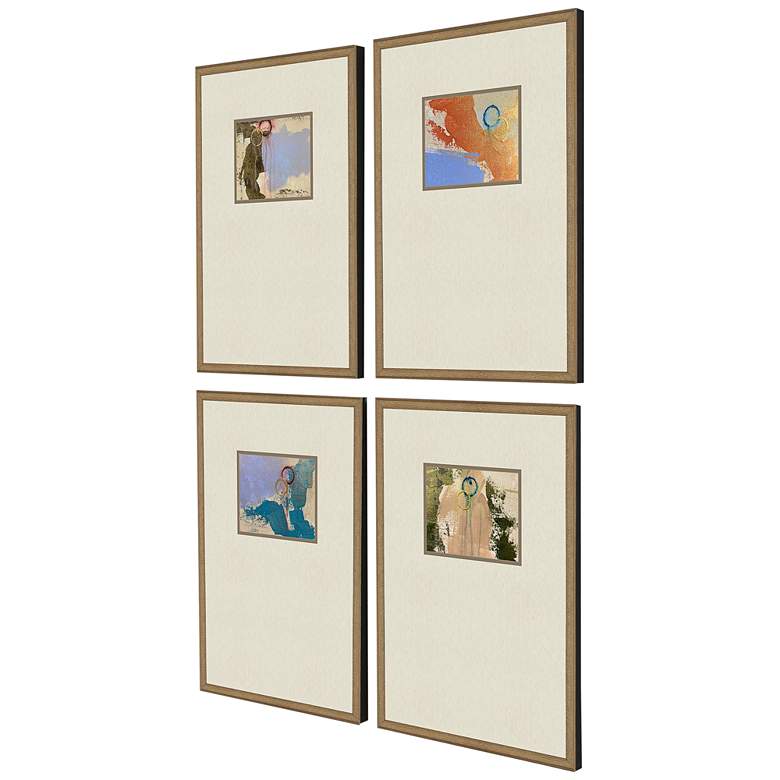 Image 4 Discovery II 25" High 4-Piece Giclee Framed Wall Art Set more views