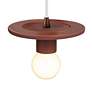 4_Discus Pendant - Canyon Clay -White Cord more views