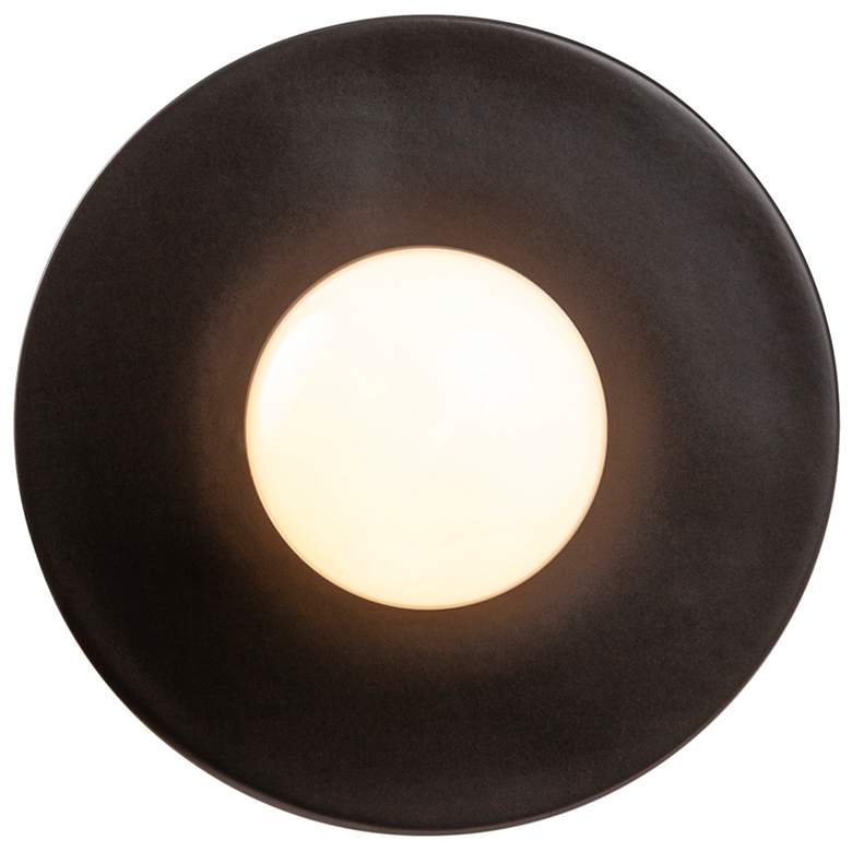 Image 2 Discus Pendant - Carbon - Black Cord more views