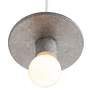 4_Discus Pendant - Concrete - White Cord more views
