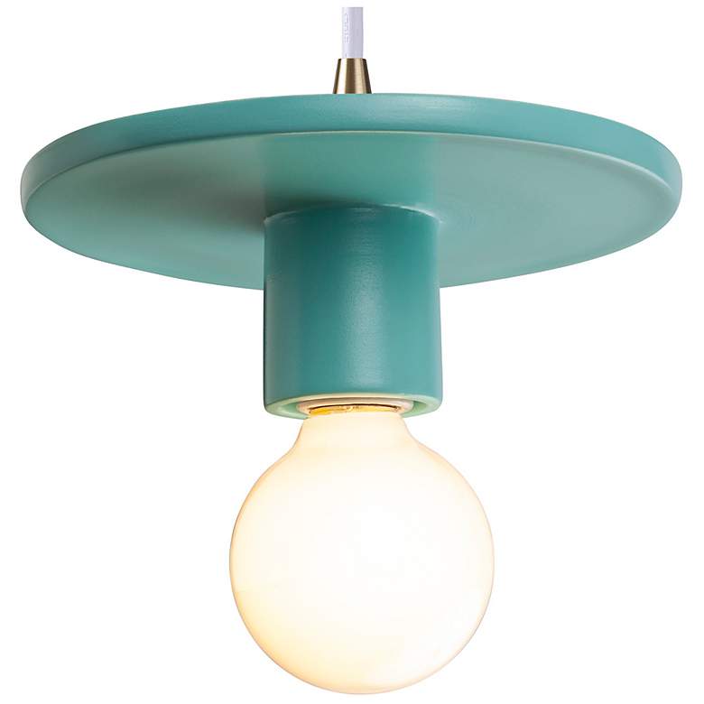 Image 1 Discus Pendant - RP - White Cord