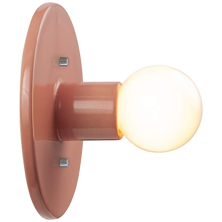 Image 5 Discus Wall Sconce - Gloss Blush more views