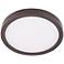 Disk 12" Wide Bronze Round LED Ceiling Light