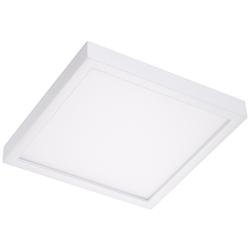 Disk 12&quot; Wide White Square Outdoor LED Ceiling Light