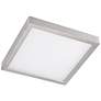 Disk 8" Wide Nickel Square LED Indoor-Outdoor Ceiling Light