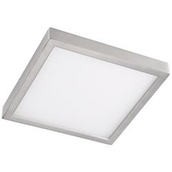 Disk 8&quot; Wide Nickel Square LED Indoor-Outdoor Ceiling Light
