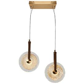 Image1 of Diskoler 2-Light LED Glass Island Pendant Light
