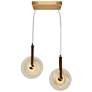 1_Diskoler 2-Light LED Glass Island Pendant Light