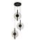 Diskoler 3-Light Black LED Cluster Island Pendant Light