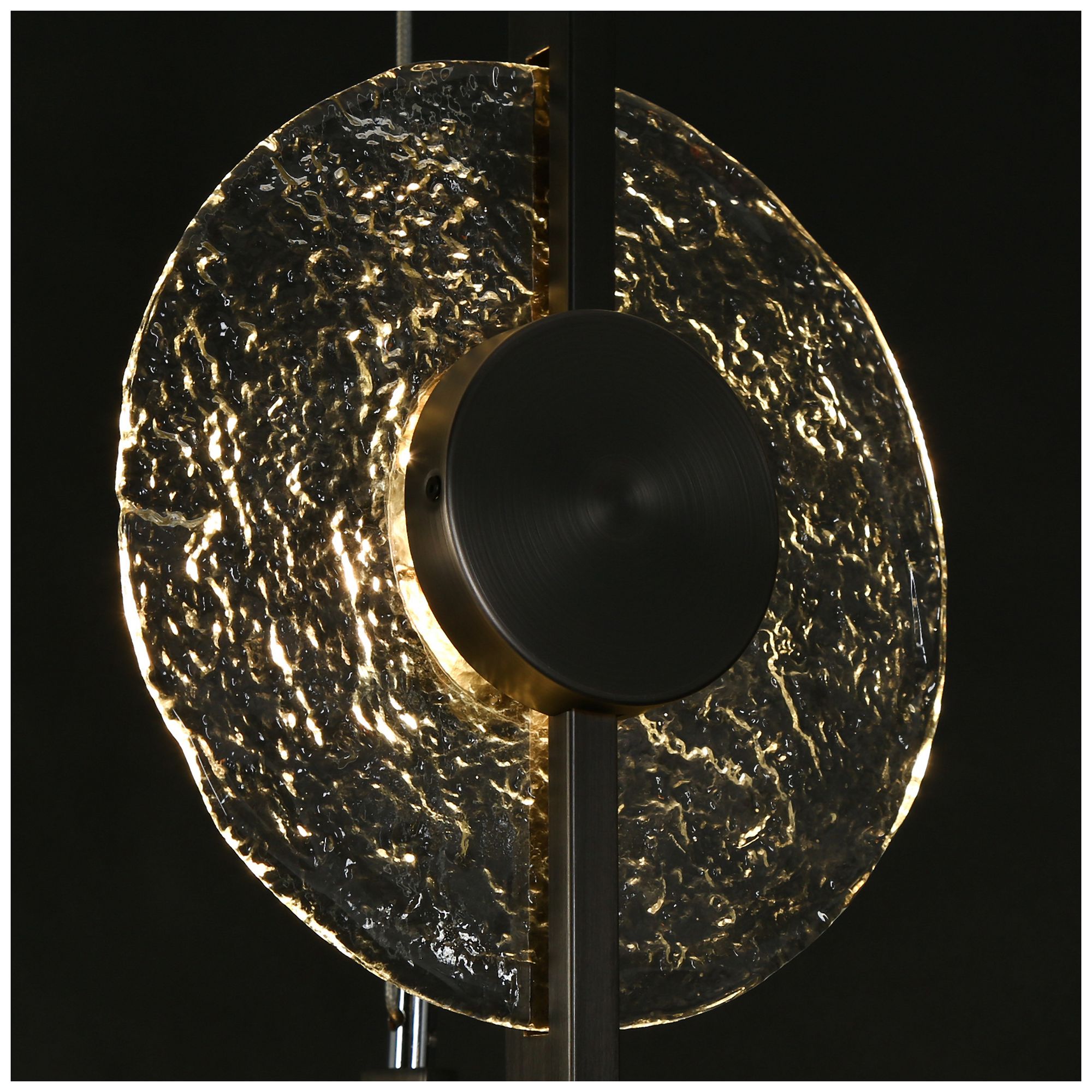 Image 3 Diskoler 3-Light Black LED Cluster Island Pendant Light more views