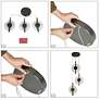 7_Diskoler 3-Light Black LED Cluster Island Pendant Light more views